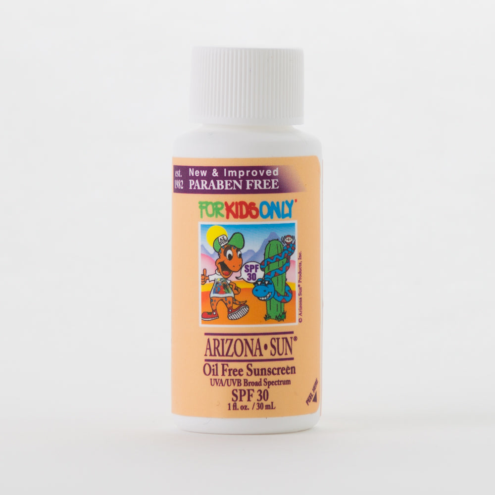 SPF 30 ArizonaSun® Oil Free Sunscreen "For Kids Only" - 1 oz.