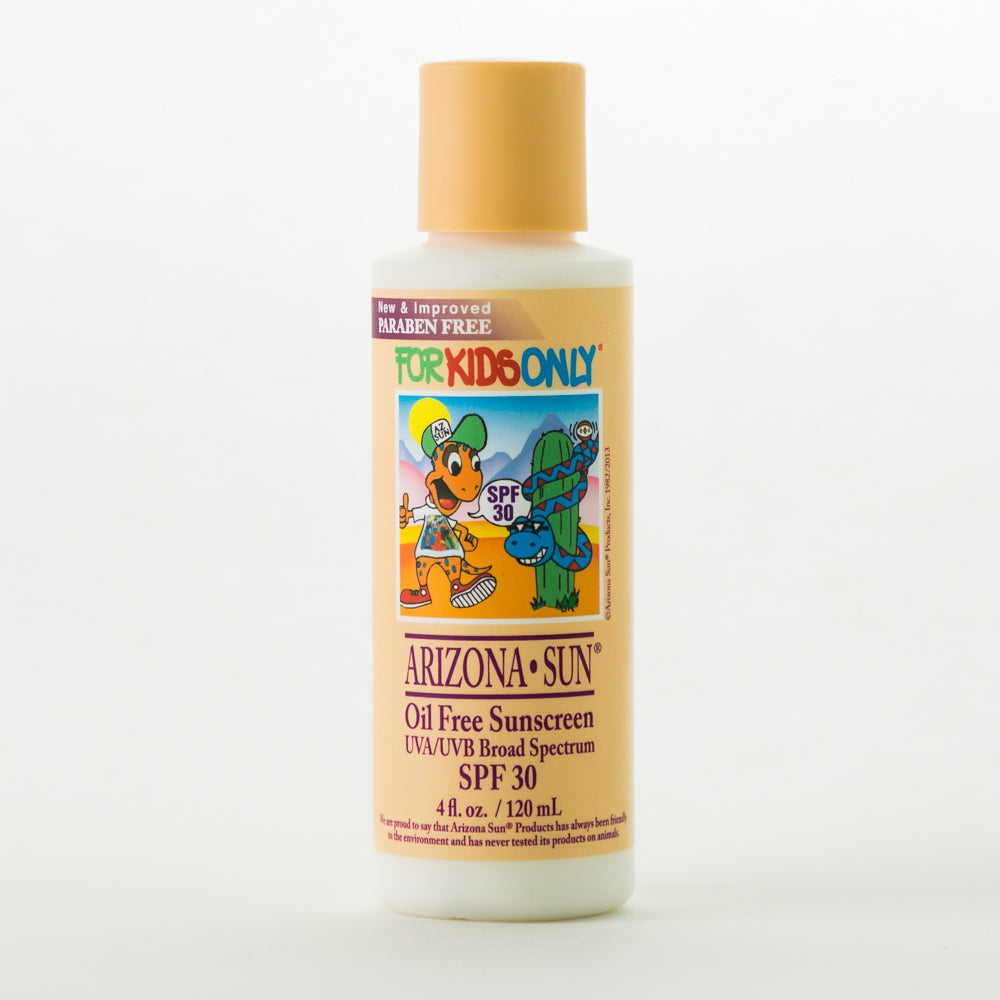 SPF 30 ArizonaSun® Oil Free Sunscreen "For Kids Only" - 4 oz.